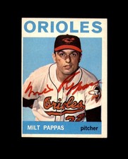 Milt Pappas Signed Authentic 1964 Topps Baltimore Orioles Autograph