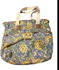 Unique Vintage Carpetbags Floral Tote Bag Boho Retro Statement With Zipper