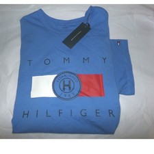 MENS TOMMY HILFIGER S/S T-SHIRT BLUE SZ LRG NWT