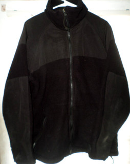 US MILITARY POLARTEC COLD WEATHER BLACK FLEECE JACKET MEDIUM USED