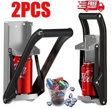 2X Can Crusher Wall Mounted Aluminum Can Crusher 16oz 12oz 8oz Heavy Duty Can US