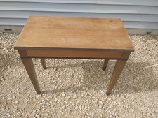 Vintage Organ Bench Measures 26in W x 23in T x 14in D MAKE OFFER 