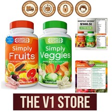 Dual Pack 90 Count Whole Food Capsules - 42 Fruits & Veggies for Everyday Energy