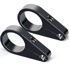 MoKitDora 1.5" Handlebar Frame Mount Throttle Clutch Brake Line Clips Harley ...