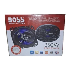 BOSS Audio Rage BE464 4x6" 4-Way Full Range Car Speakers, Pair