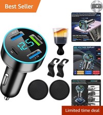 88W Car Charger Super Fast Charging Cigarette Lighter USB Phone Accessories C...
