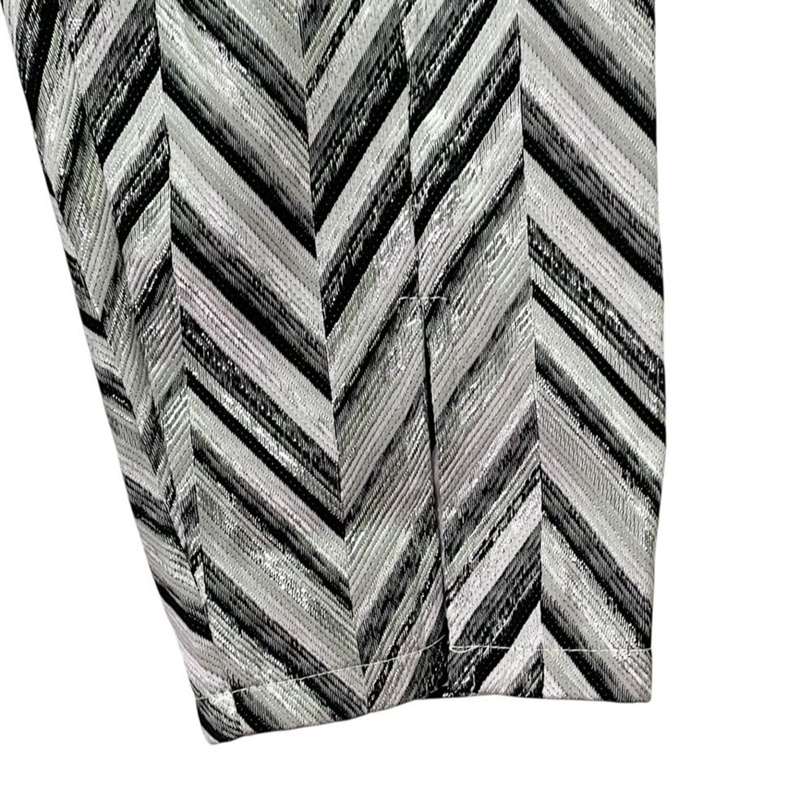 Lulus Creative Thinking Silver Black Metallic Zig… - image 10