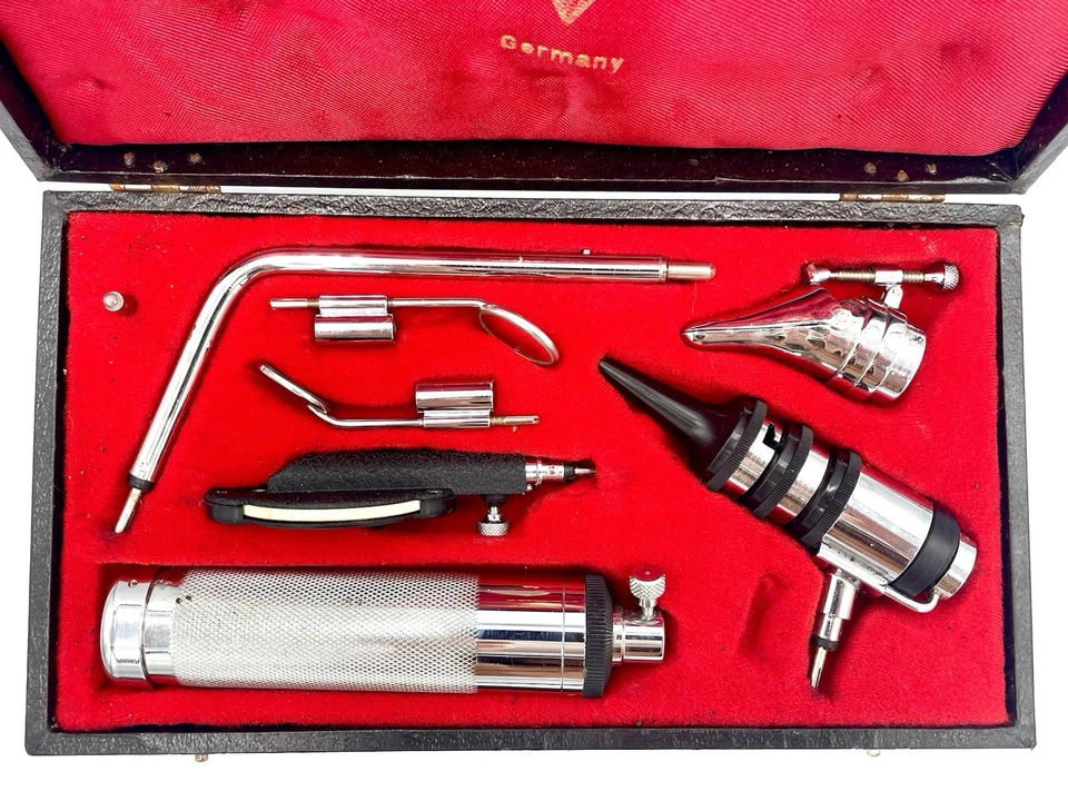 Juego de diagnóstico de otoscopio y oftalmoscopio Riester de colección | Hecho en Alemania Foto 2 de 4