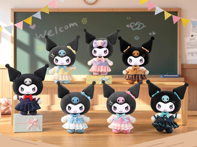 Kuromi キャラクター 大&小34体&box 💡 TOP TOY x Sanrio Kuromi School Life Vinyl Plush One Random