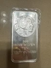 BUFFALO nickel 10oz Pure Silver bar Bullion 10 Troy Ounces