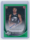 2025- 26 Bowman John Tonje Rookie Green Autograph 20/99 RC Auto