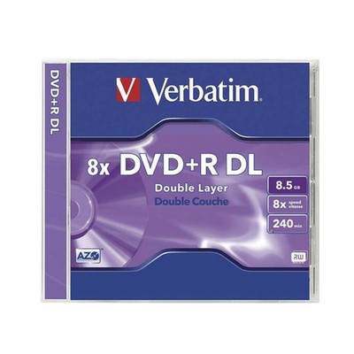Verbatim Datalifeplus Azo Größte kompatible DVD-R Double Layer mit Hülle 8,5 GB