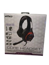 Nyko 80801 Core Gaming Headset Mic Headphones Stereo Bass Surround for PC PS5