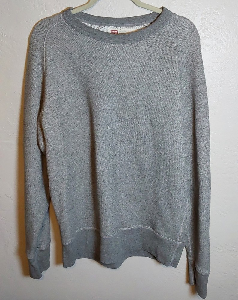 Levis Vintage Gray Crewneck Knit Sweatshirt in Size XLarge