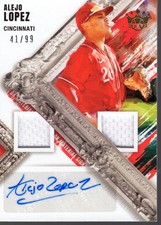 2022 Diamond Kings DK Material Signatures Gold #4 Alejo Lopez Auto /99 - BB