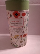 Wildflower Puzzle by Cavallini Papers  Co. 2020, Hardcover 