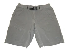 Mountain Hardwear Mens Shorts S Gray Runout Cargo Belted 11" Inseam Hiking Trail