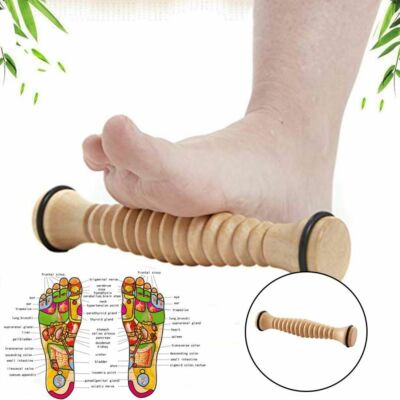 Foot Roller Massager Wooden Exercise Roller Acupressure