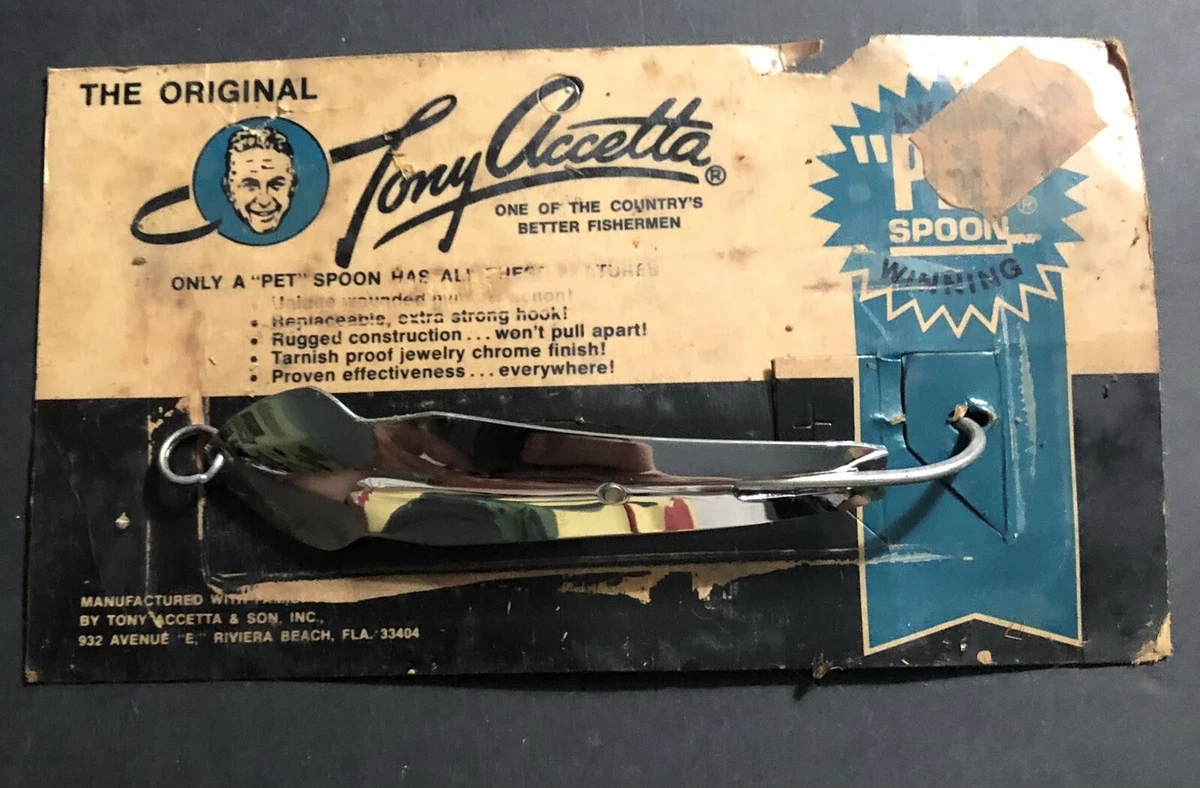 Vintage Tony Accepta & Sons appâts vieux leurres de pêche catalogue