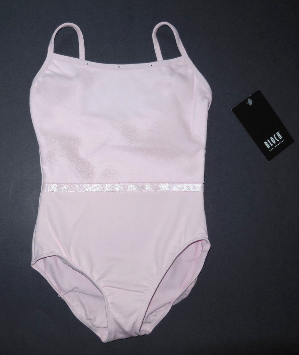 RIBBON LEOTARD/リボンレオタード レディース NWT Bloch Leotard Candy Pink CL7607 Ribbon Trim Tulle Bodice