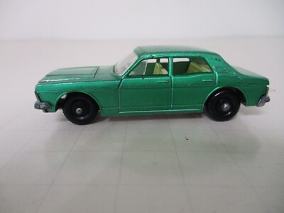 MATCHBOX #53C FORD ZODIAC MK IV RESTO-MOD GREEN W/BPW EXCELLENT