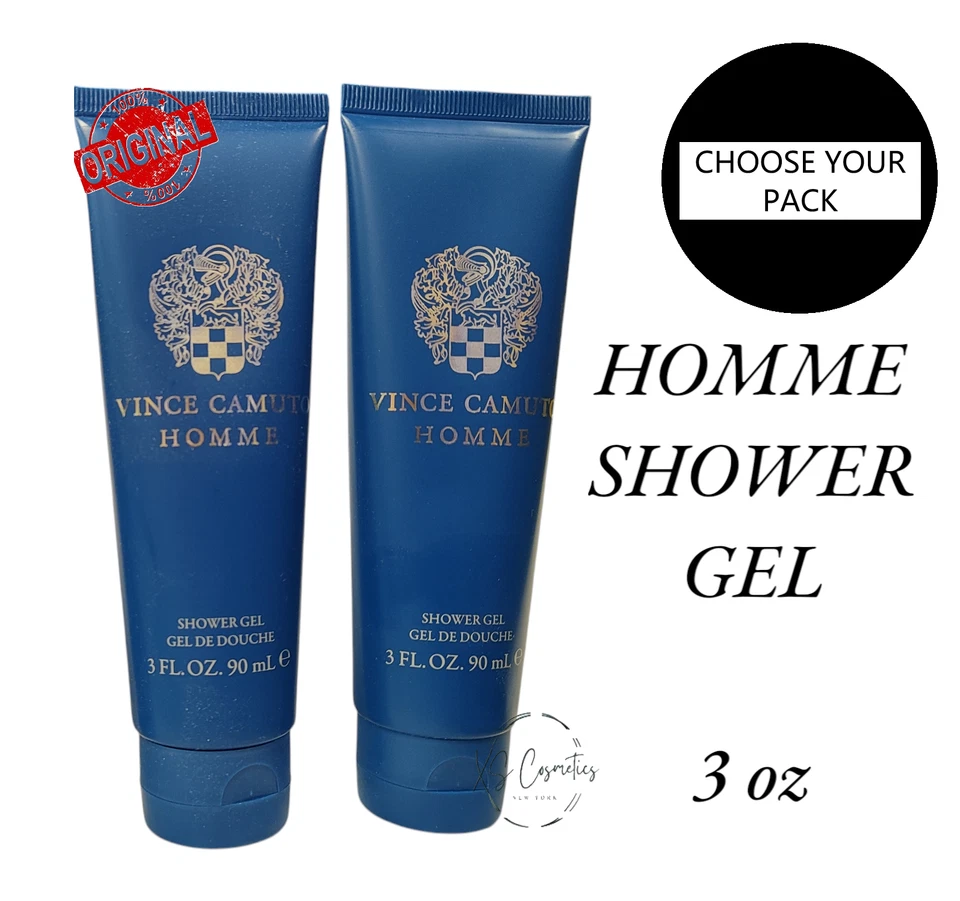 Gel de Banho Vince Camuto HOMME By Vince Camuto 3 Oz ESCOLHA SEU PACOTE - Imagem 3 de 3