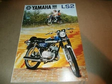 Original 1972 Yamaha 100 Street LS2 Motorcycle Sales Brochure