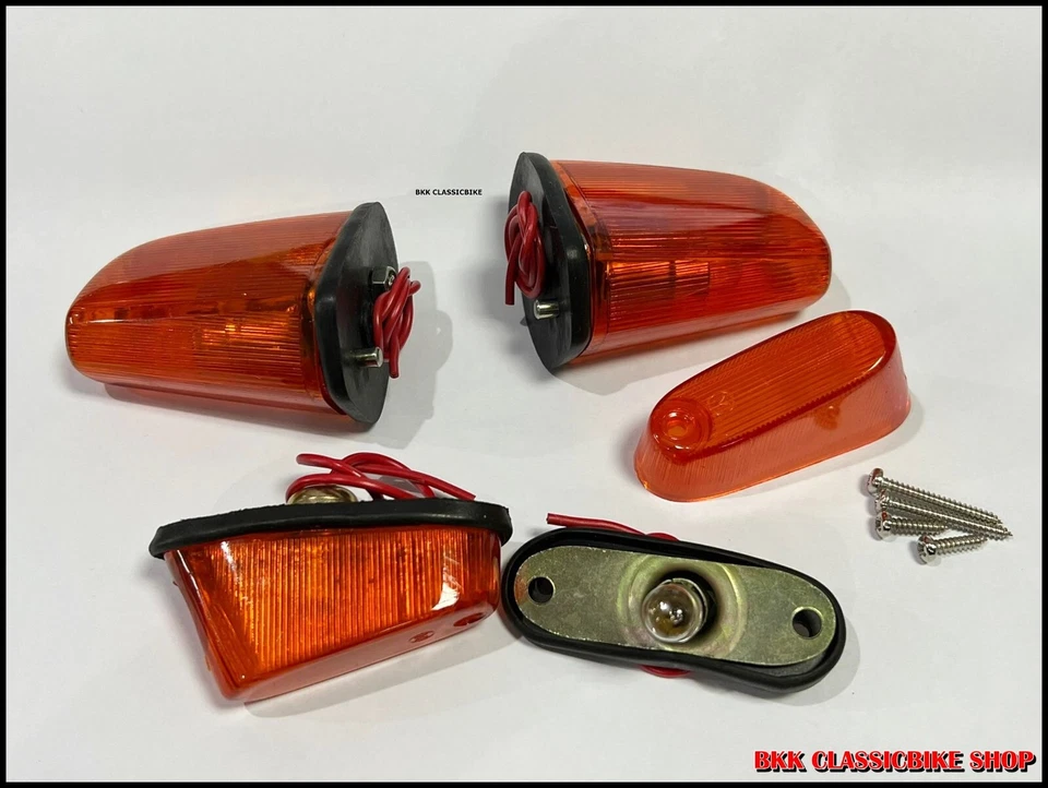 HONDA C100 C102 CA100 CA102 C105 C105T GOMA SEÑAL DE GIRO DELANTERA Y TRASERA GUIÑO Foto 3 de 4