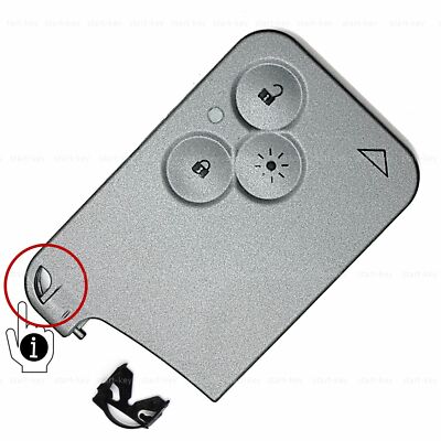 Schlüssel Karte Gehäuse Licht Keyless Go für Renault Laguna Espace Vel Satis