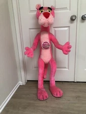 Vintage Mighty Star 1978 Plush Pink Panther  42” Original Tags Rare