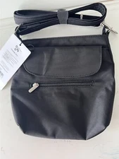 $120 New Travelon Anti-Theft Classic Mini Shoulder Bag Black