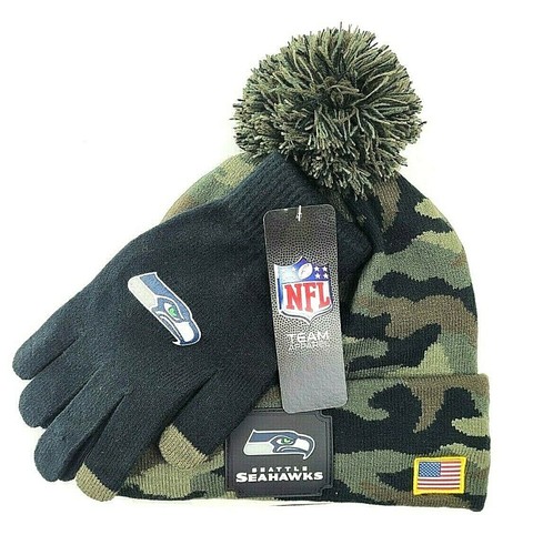 Service Knit Beanie Hat Glove Set 