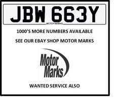 JBW 663Y CHEAP BARGAIN NUMBER PLATE JBW JB JW JAMES JOHN JULIE JOE JACK JOANNE 