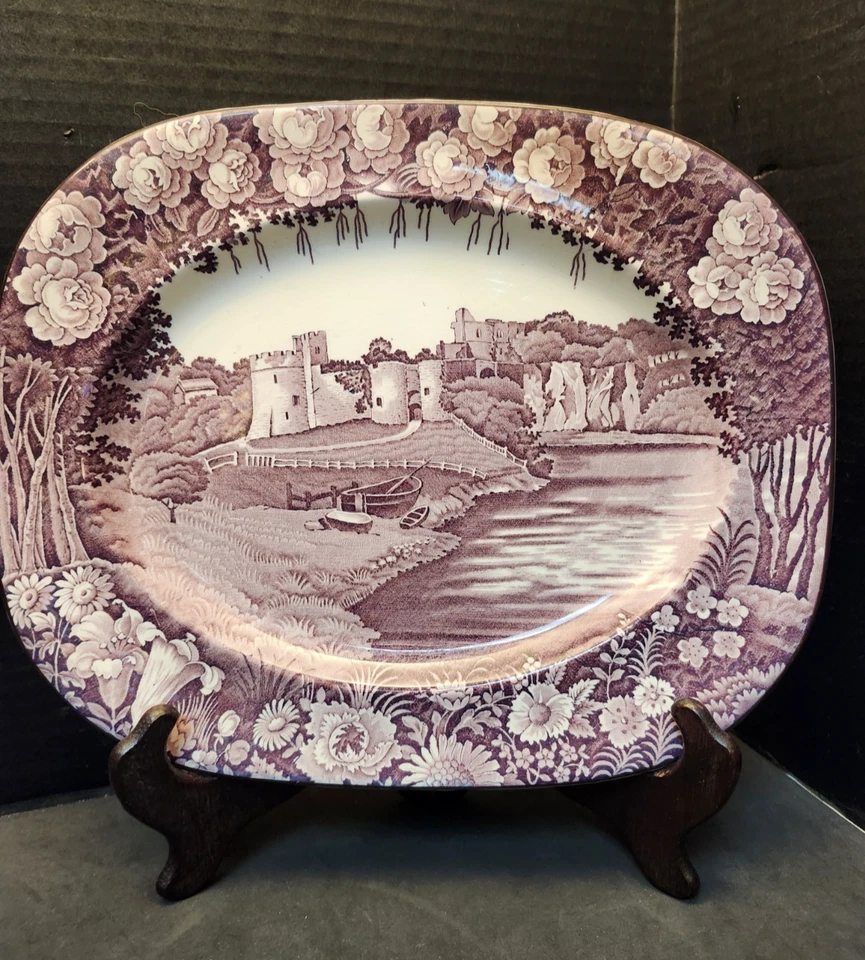 Wood and Sons Castles Platter Enoch Wood 12x10 Purple Plum - Image 2 of 4