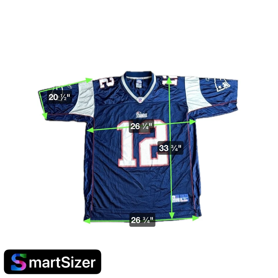 De colección Tom Brady Patriots Jersery XL Reebok NFL 2000s Malla 12 Nueva Inglaterra Fútbol Foto 3 de 4