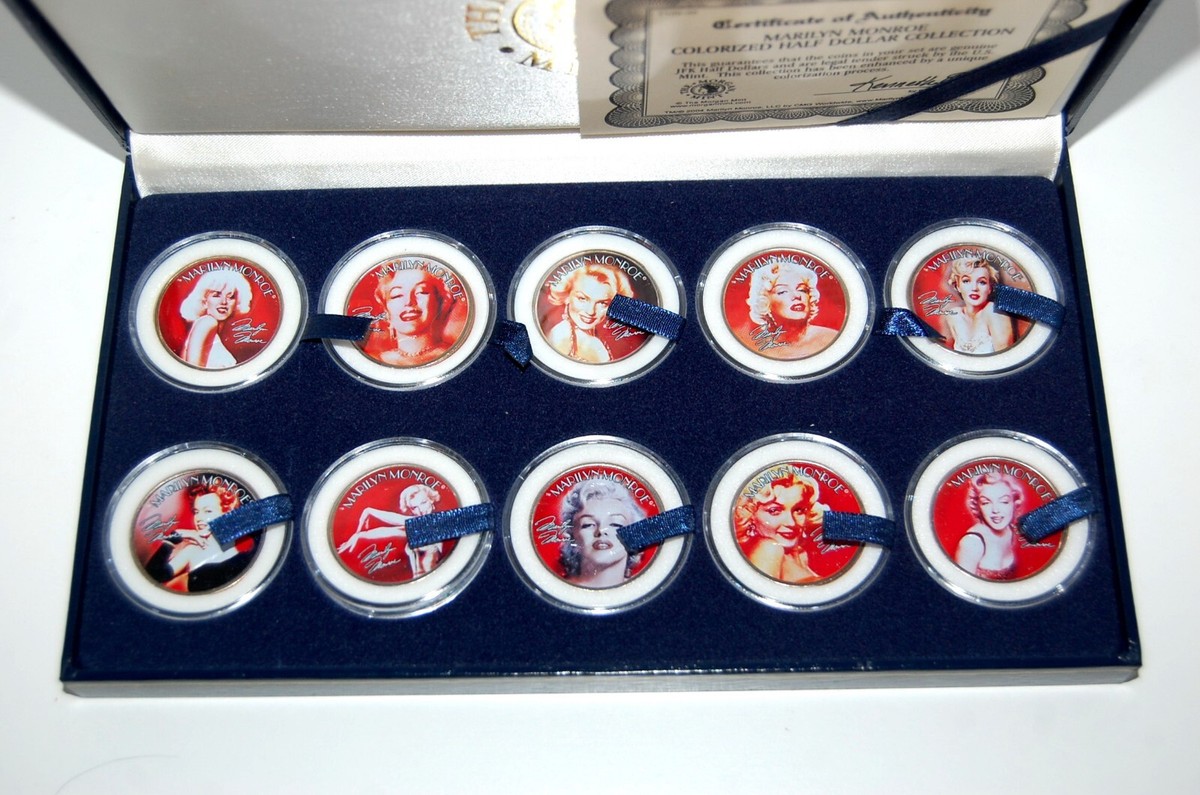 2004 Morgan Mint Marilyn Monroe Themed Colorized JFK Half Dollar