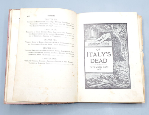 Italy’s Great Horror Earthquake & Tidal Wave Eruption 1909 Antique Disaster Book - Picture 13 of 24