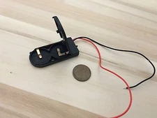 1 piece CR2032 Button Coin Cell Battery Holder Case Box On Off Switch Wire B10