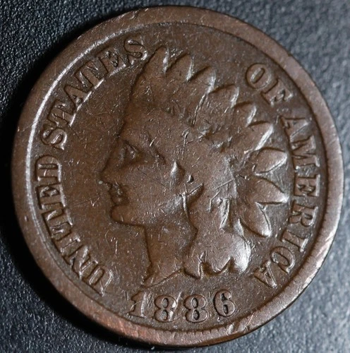 1886 INDIAN HEAD CENT - GOOD - T1 Type 1