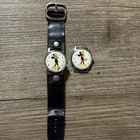 2 Vintage Timex Mickey Mouse Wind Up Mens Wristwatch One With Band Not Running