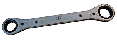 Mac Tools RW2428-2 3/4'' x 7/8'' SAE Ratcheting Box Wrench 12 Point USA Chrome
