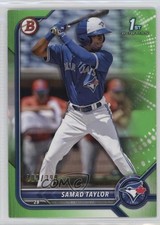2022 Bowman Prospects Neon Green Border 209/399 Samad Taylor #BP-92 rp9