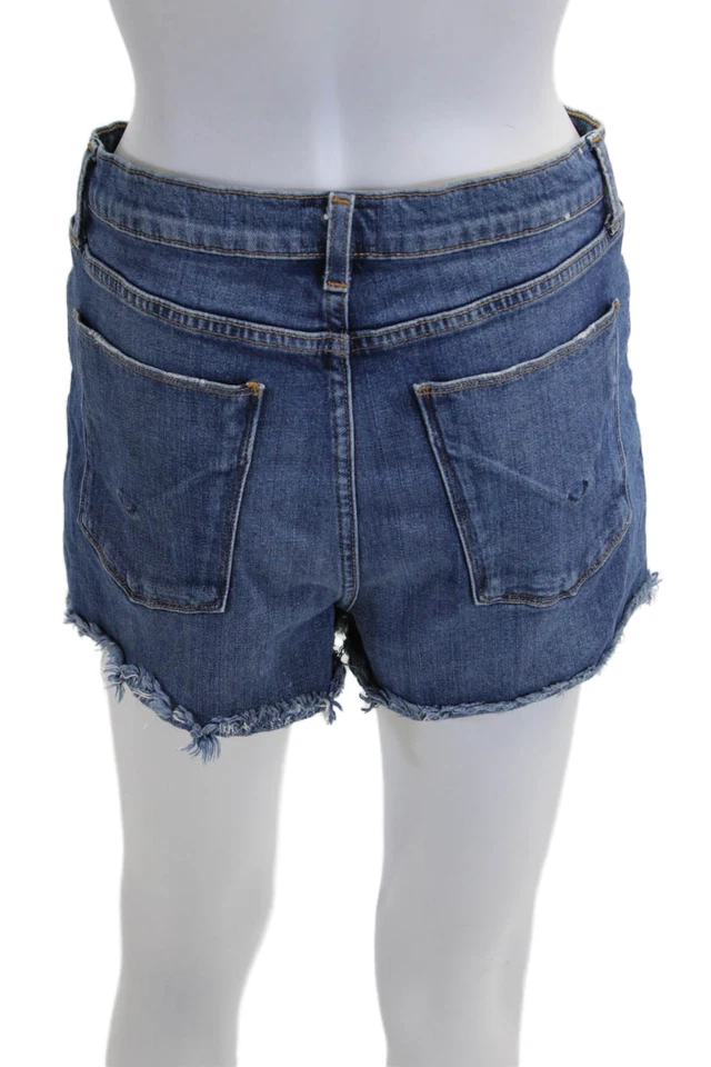 Hudson 男女通用深蓝色棉弹力沙滩短裤纽扣门襟 29 码 — 第 3/4 张图片