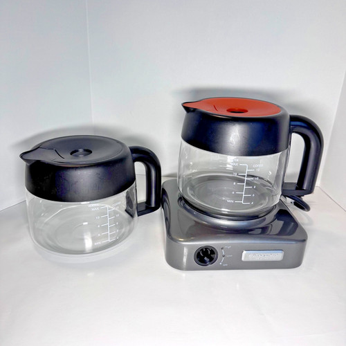 KitchenAid Pro Line 8" Coffee Pot Warming Hot Plate & 2 Pots KPHPCC12PM0