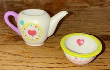 Utterly Elegant Tea Parties Mini Toy Teapot  Bowl by KLUTZ