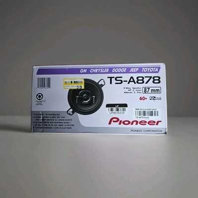 Pioneer TS-A878 A-Series 3.5-Inch 2-Way Coaxial Speakers 60 Watts Max Power