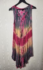 Wewa Boho Tie-Dye Festival Dress - Free Size (Fits UK 8-20)