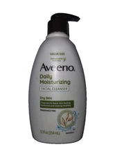 Aveeno Daily Moisturizing Facial Cleanser For Dry Skin Fragrance Free 12 fl oz