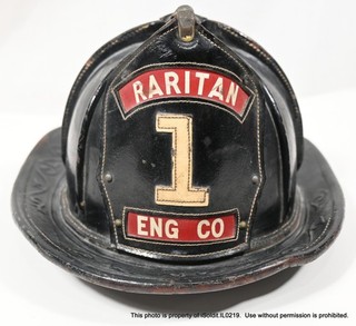 VINTAGE CAIRNS & BROTHERS FIREMAN Firefighter HELMET Model 5A c1950s RARITAN 1