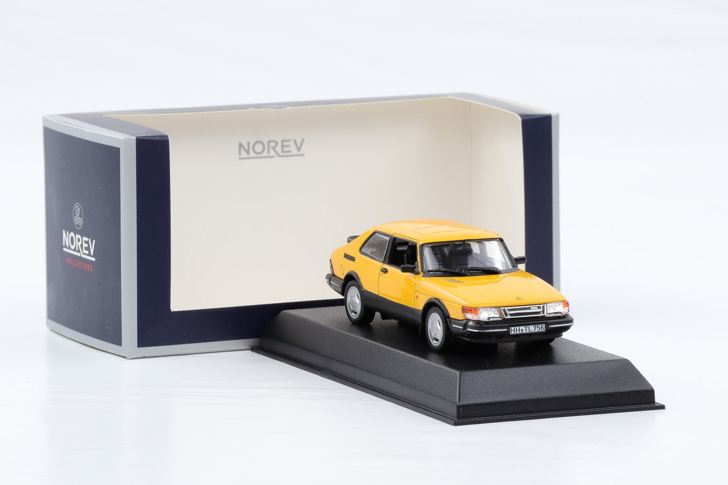 1:43 Norev Saab 900 Turbo 16 gelb 1991 810034